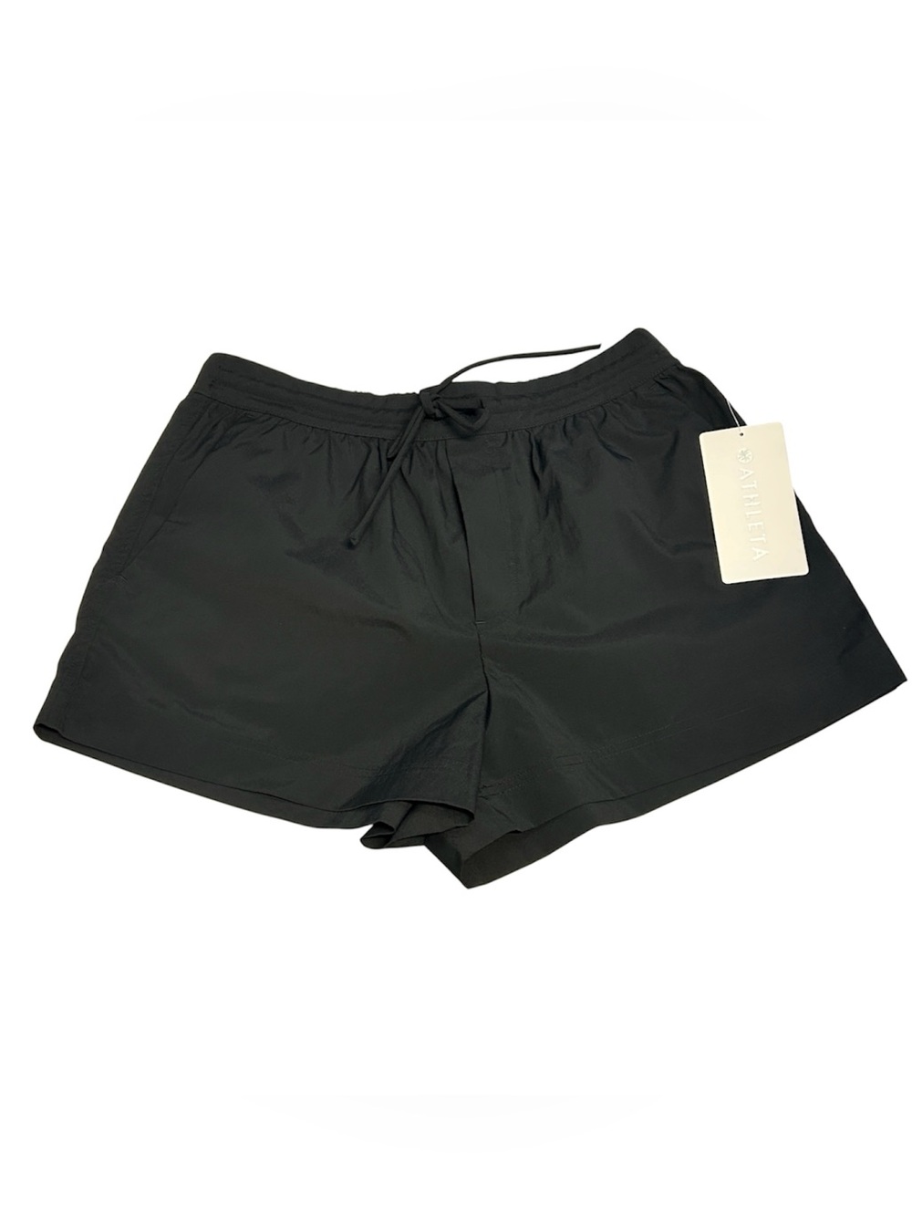 Athleta Drift Poplin Shorts Black Size Small S NWT $79